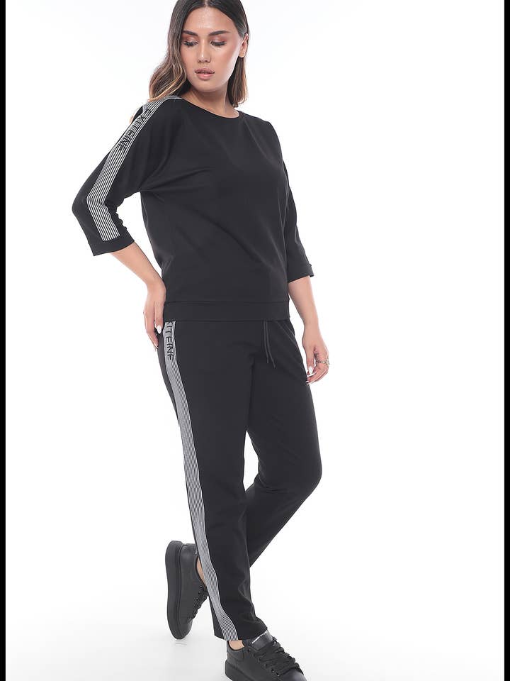 Exitlinefashion 7-24-4275-3028 Träningsdräkt för kvinnor Svart för wholesale av exitline