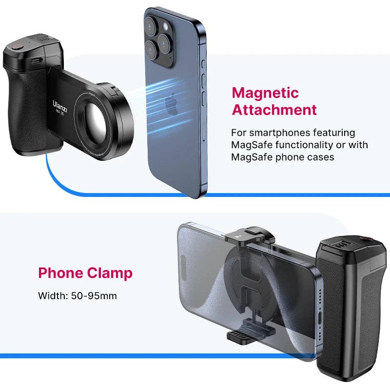 MA  MagSafe Magnetic Hand Grip with Bluetooth Remote for iPhone for wholesale on Faire1