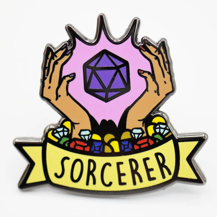 Banner Class Pin - Sorcerer for wholesale by Foam Brain Games