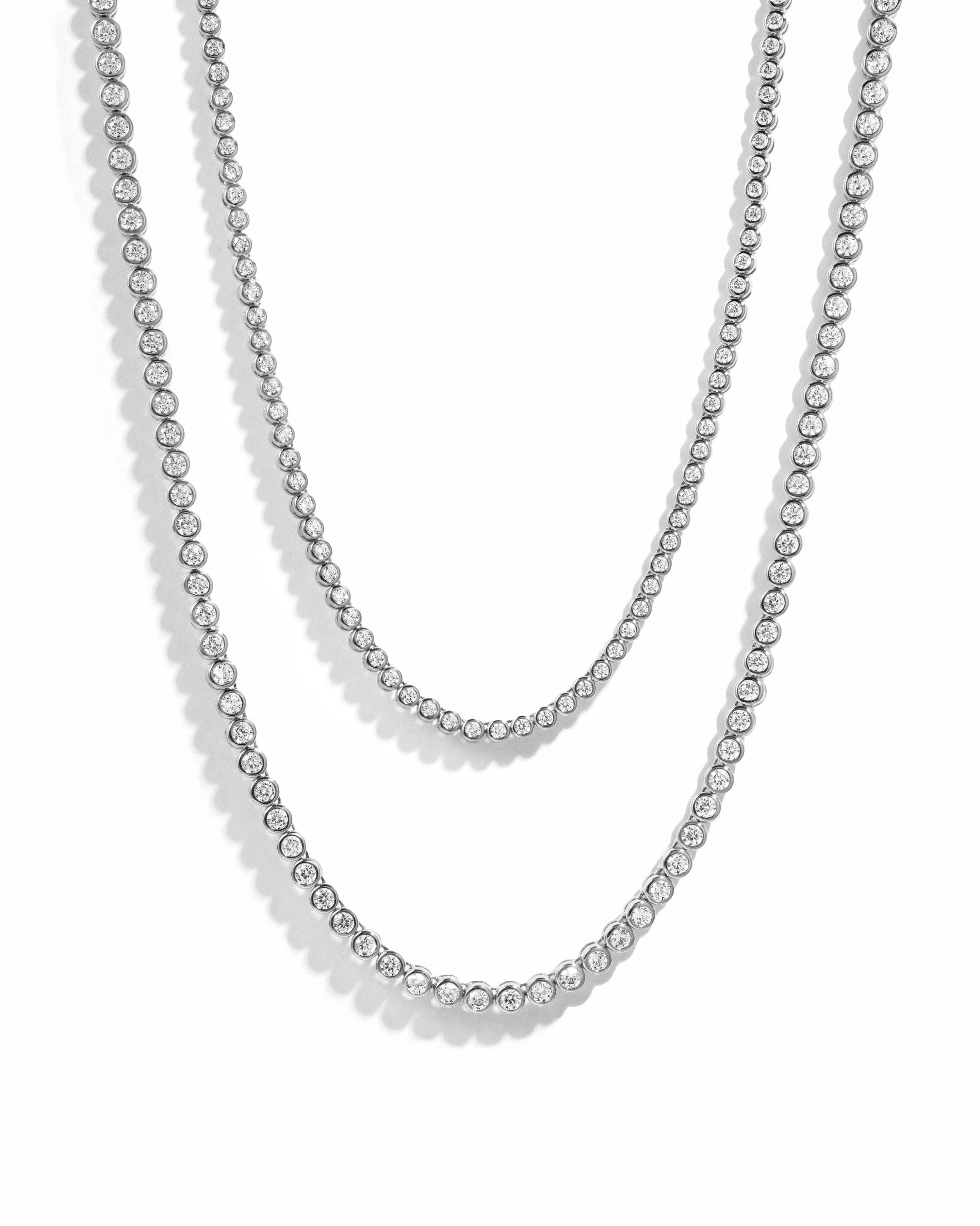 Sami Jewels - Wholesale Link & Chain Necklace - Round Bezel Tennis Necklace2