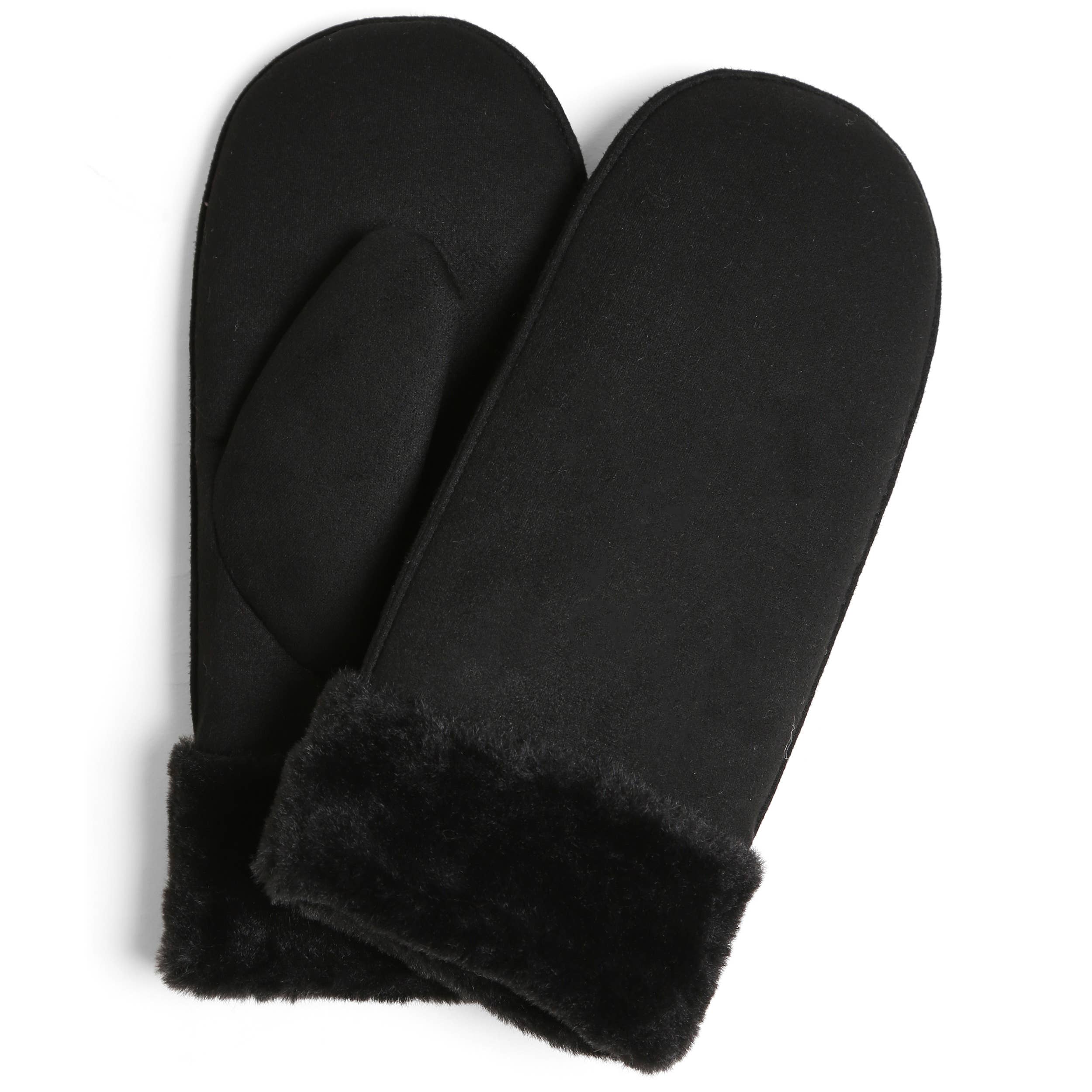 Hana – Luvas - Mulher por atacado – Luvas de Inverno com Punho de Pêlo Sintético de Camurça2