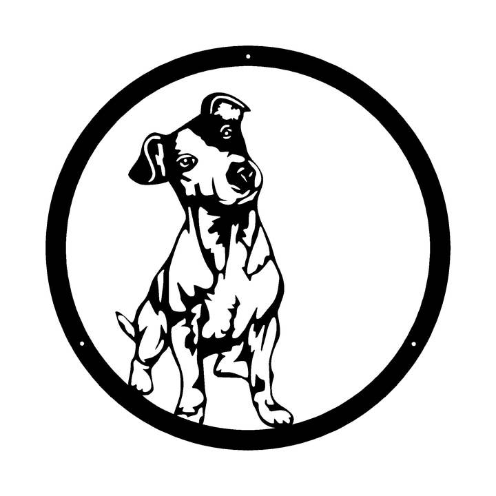 Terrier Metallschild für den Großhandel von Teraskyltit.fi