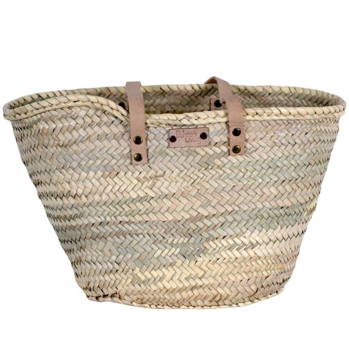 Bolsa de mano asas cuero remache para venta al por mayor de Bohome Living