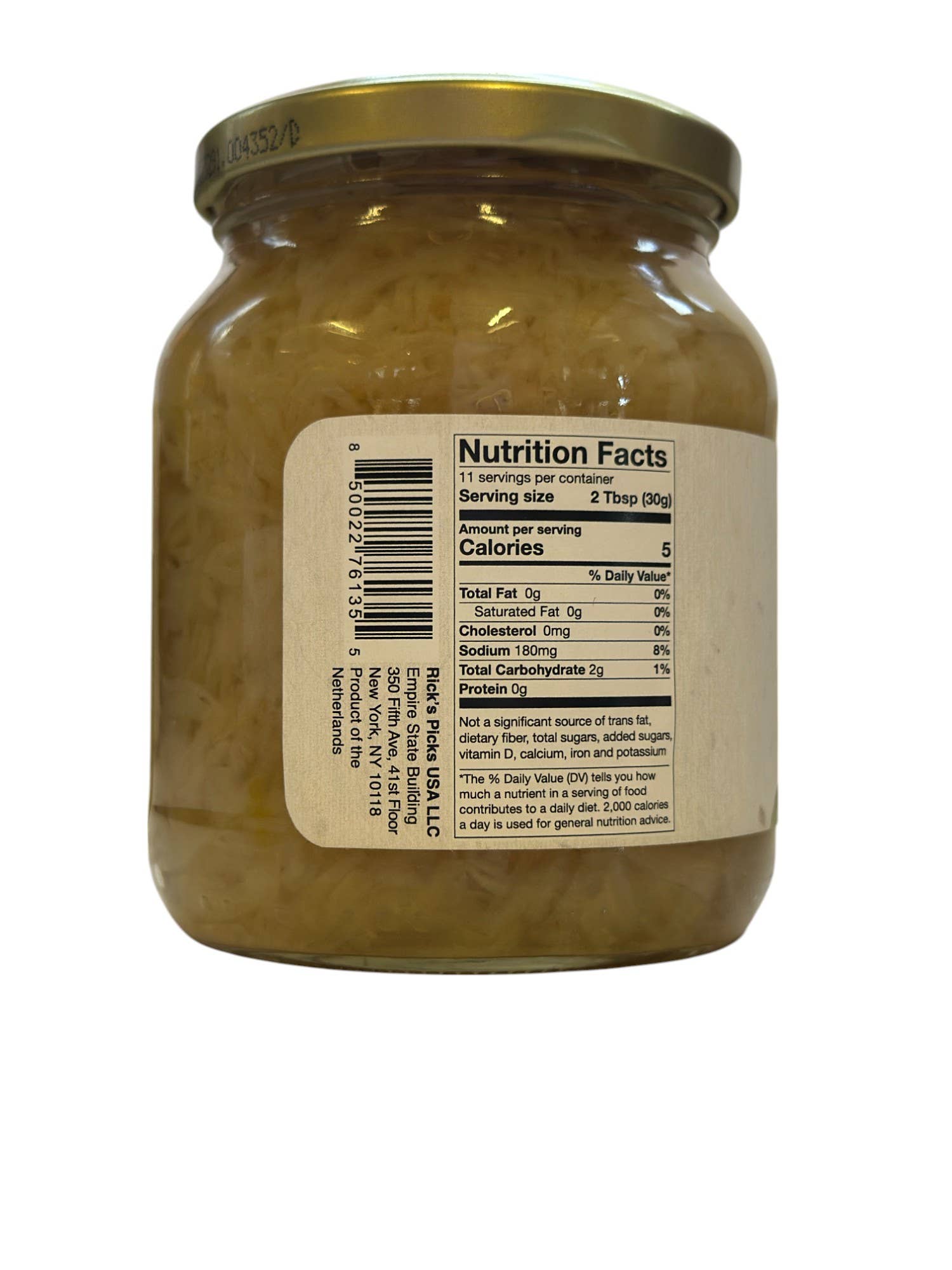 Rick's Picks – wholesale Inlagda grönsaker – Ekologisk No Doubt Kraut - Låda med 6 burkar2