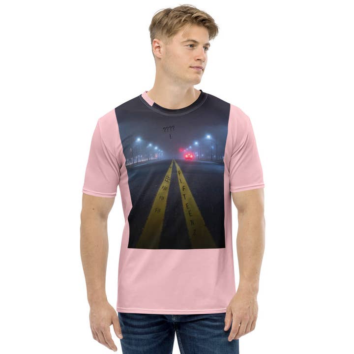 Pink Fifteenz Space Herren T-shirt für den Großhandel von Fifteenz Clothing