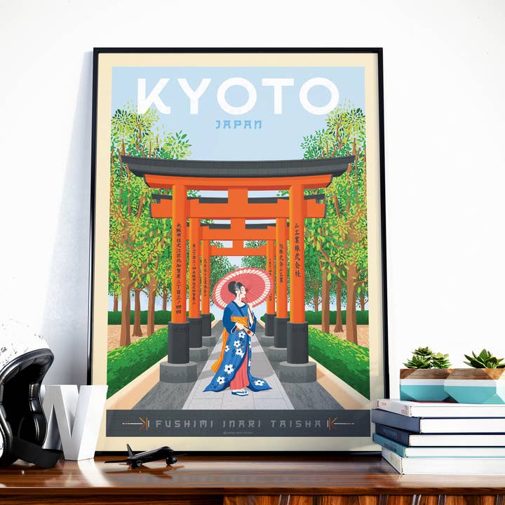 Olahoop Travel Posters - Wholesale Poster - Kyoto - Japan travel poster0