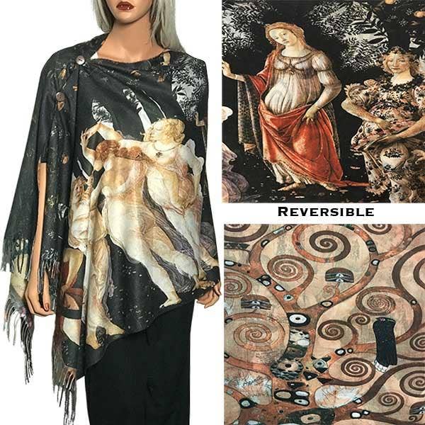 The Magic Scarf Company – Großhandel Schultertuch – Damen – 3180 - Schals mit Wildlederoptik und Kunstknöpfen21