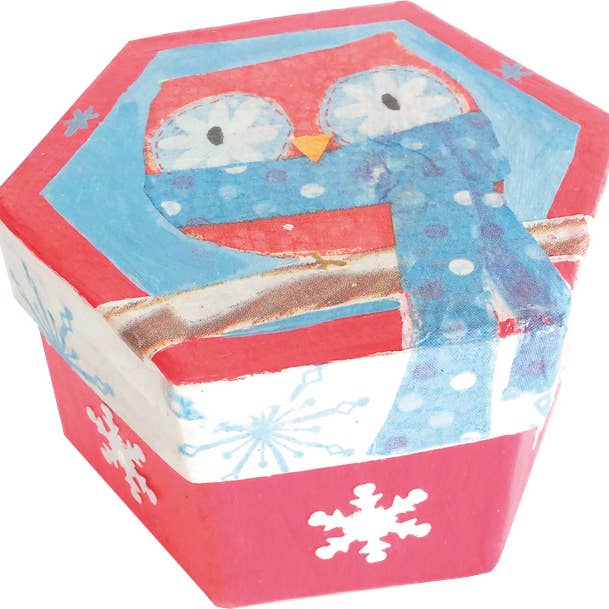 Graine Créative - Wholesale Wall Accent - HEXAGONAL CARDBOARD BOX 78xht50