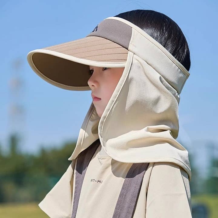 Kids Sun Hat Summer Outdoor UV Protection Brim Visor Cap for wholesale by MoodGold