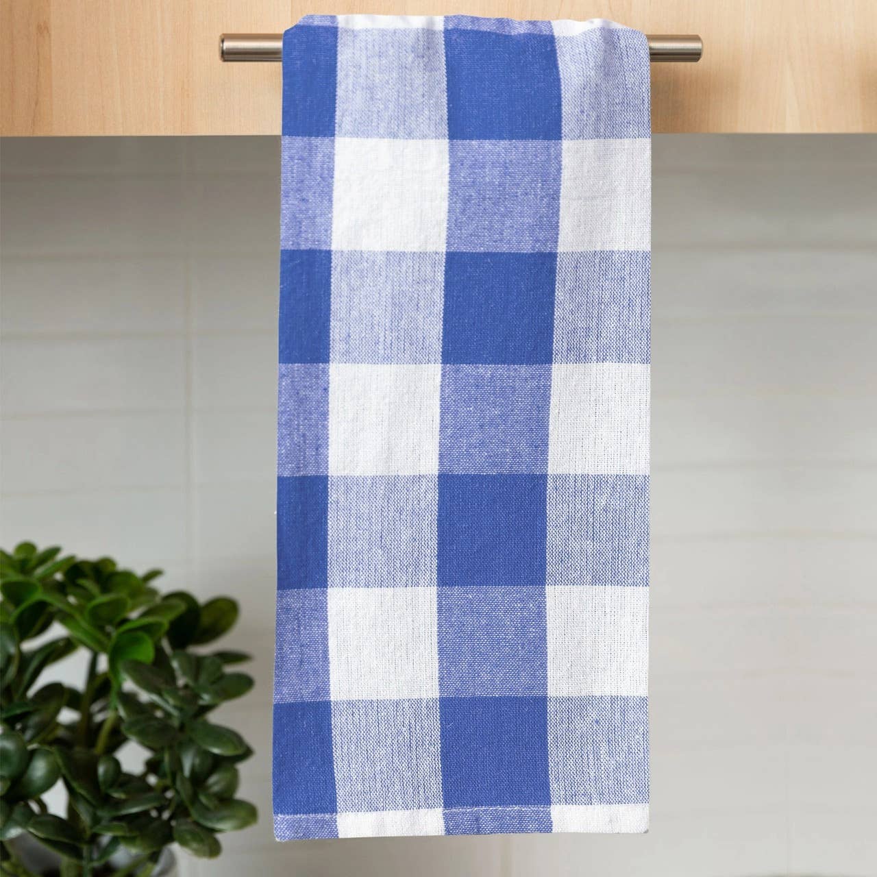 Fabstyles - Venta al por mayor Paños de cocina - Fabstyles Country Check - Juego de 4 paños de cocina de algodón10