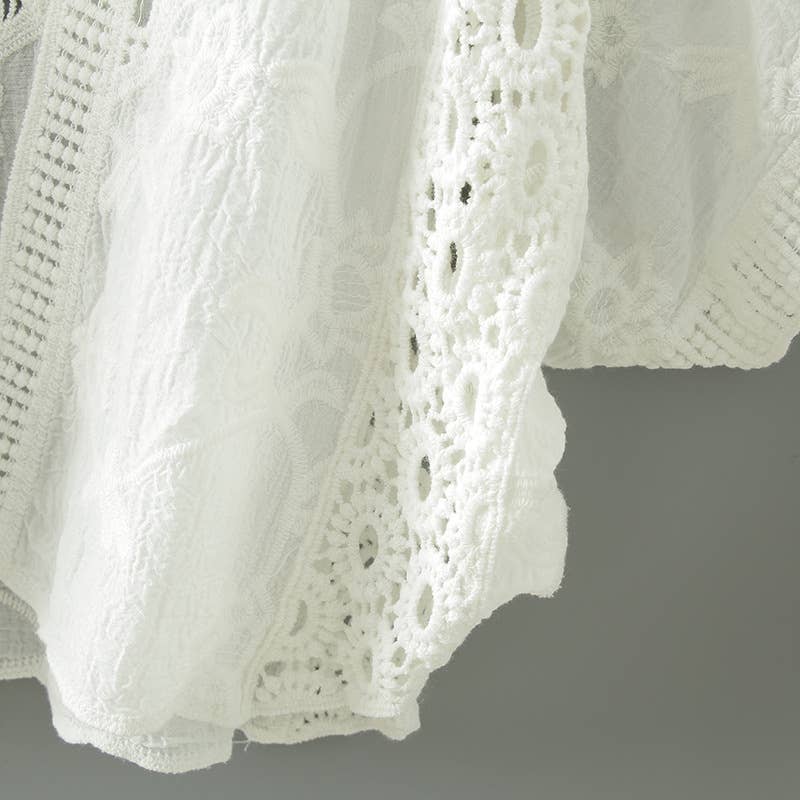 Hope & Sunshine – Engroshandel Cardigan - Dame – Batwing ærmer cover-up blonde bolero15