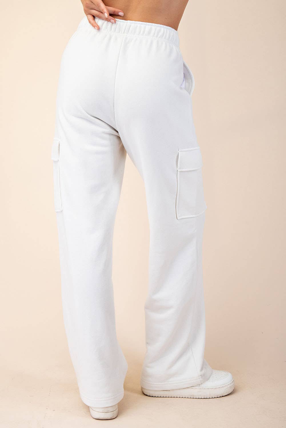 Rae Mode - Wholesale Pants - Women's - FRENCH TERRY STRAIGHT CARGO SWEATPANT45