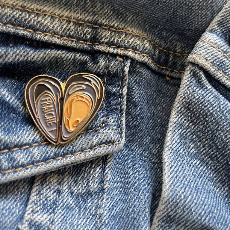 Madame la mouette - Vente Broches - Pin's moule fraîche