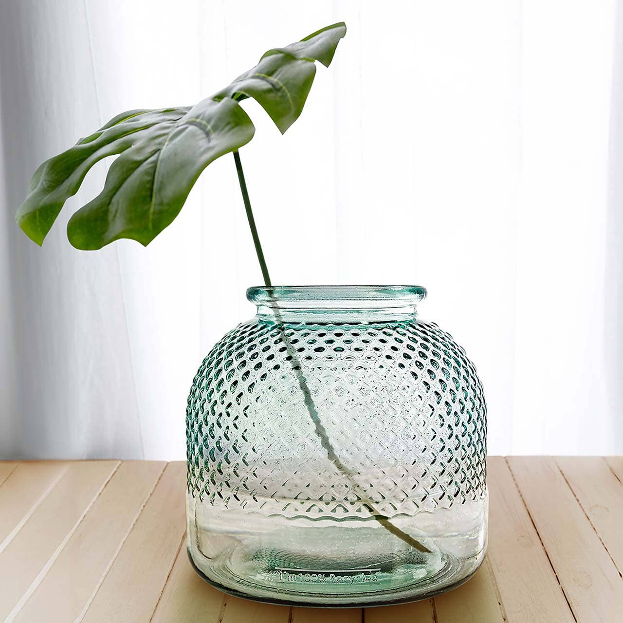 Couronne Co. - Wholesale Vase - Diamond Glass Hurricane, 9 ½”2