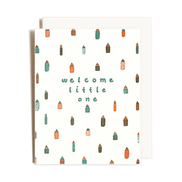 Welcome Little One Green | Baby | Letterpress Card and other Purchase Wholesale welcome little one. Free Returns & Net 60 Terms on Faire trending on Faire.
