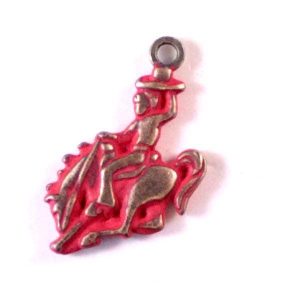 Gleeful Peacock - Wholesale Individual Charm/Pendant - Bronco Rider Charm Only, Bracelet or Necklace