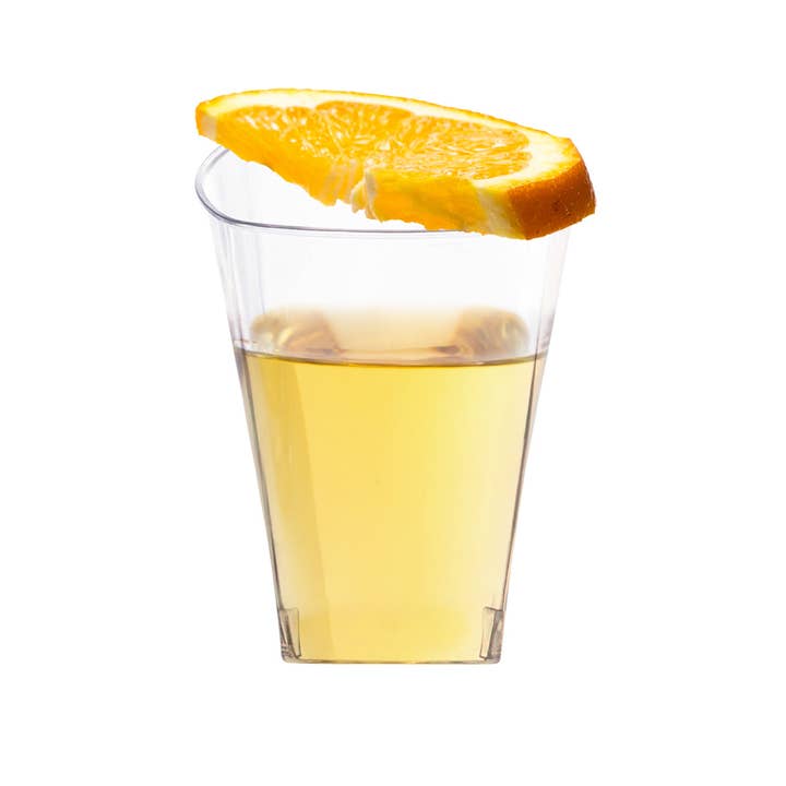 Smarty had a Party - Wholesale Disposable Cup - 8 oz. Clear Square Plastic Cups - 14 pcs2