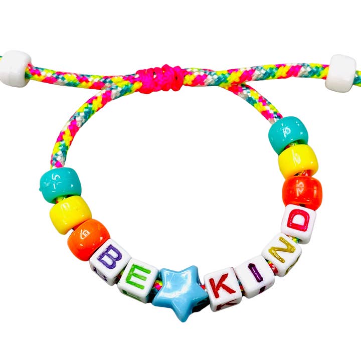 Handmade Be Kind Paracord Bracelet Kids or Adults Expandable for wholesale by Sadie’s Moon