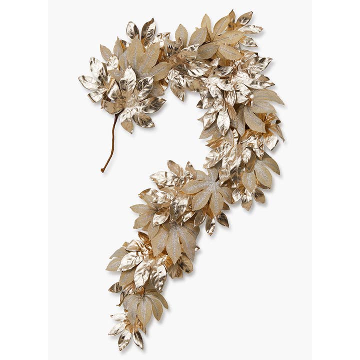Jamali Garden - Wholesale Bunting/Garland - 72in Large Gold Leaf Garland