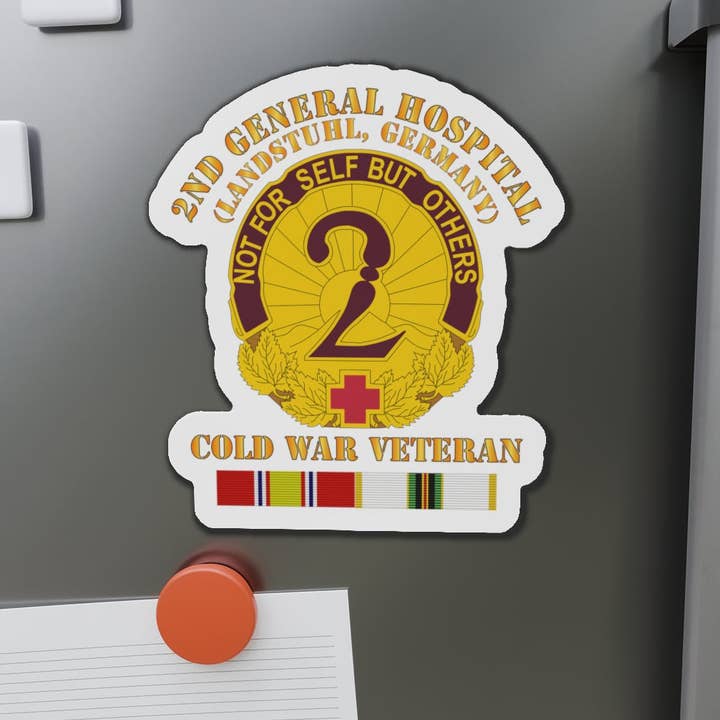 Magneti sagomati - Esercito - 2° Ospedale Generale - Landstuhl RFT - con SVC FREDDO per la vendita all'ingrosso da parte di MIP