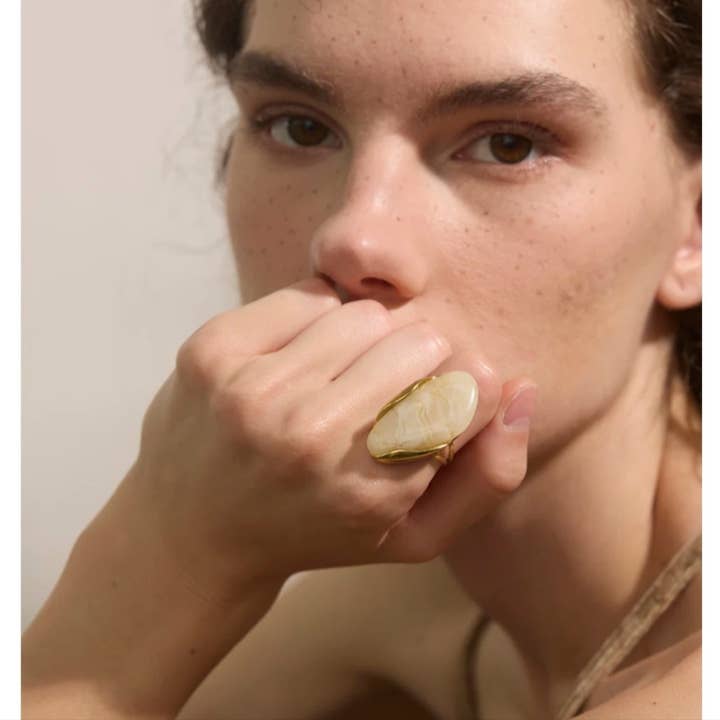 Misgraceful - Wholesale Cocktail/Statement Ring - Resin Stone Rings - 3 Stones2