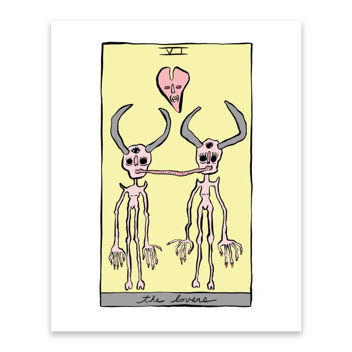 Holly Simple - Wholesale Art Print - TAROT PRINT | THE LOVERS
