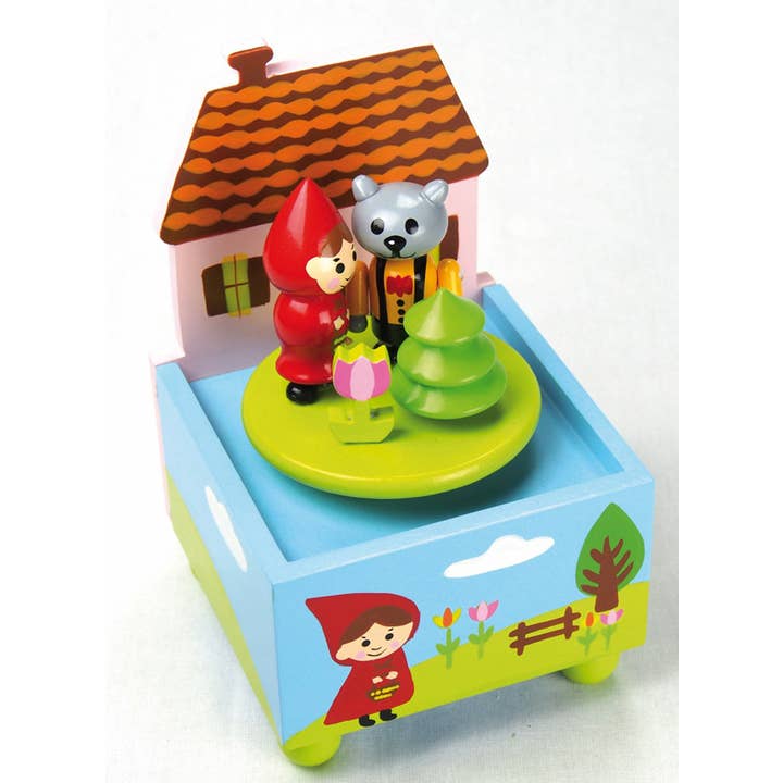 Musicbox Kingdom - Wholesale Music Box - Kids & Baby - Little Red Riding Hood and the Wolf Made of Wood
