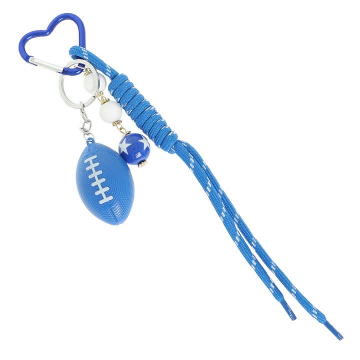 SP Sophia Collection - Wholesale Keychain - Women's - Football Theme Bag Charm and Wristlet Keychain