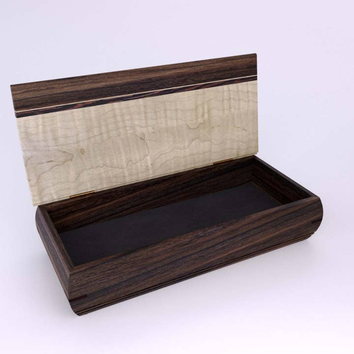 Mikutowski Woodworking - Vendita all'ingrosso Portagioie/organizer per gioielli - Cache Box in legno per portafoglio, monete, custodia per orologi, ecc.17