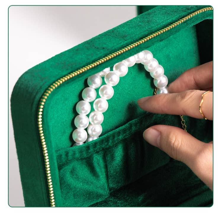 NARWEY INC - Wholesale Jewelry Box/Organizer - Velvet Jewelry Organizer,Soft Flannelette Bag,Quilted Craft5