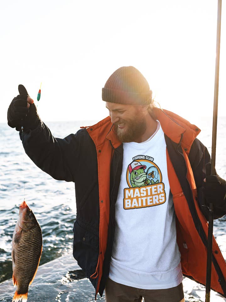 Hunt Hook Eat - Wholesale Screen Printed T-Shirt - Unisex - Master Baiters T-shirt