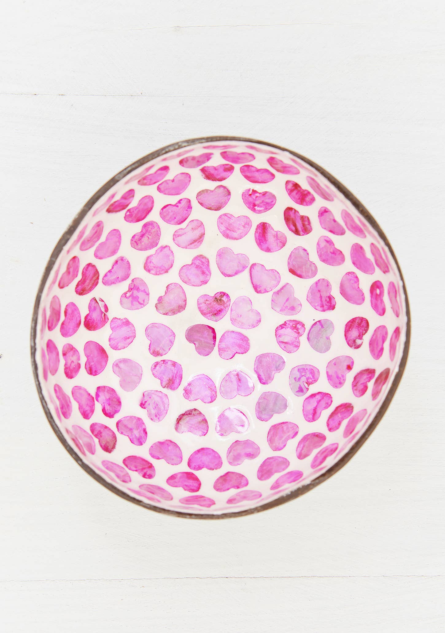 Namaste - Wholesale Bowl - Coconut Bowl, Shell Hearts4