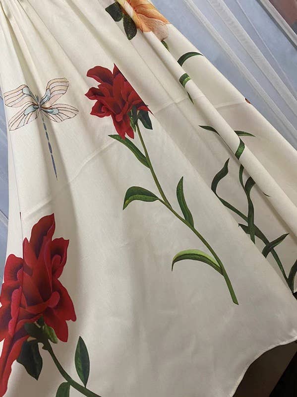 Multicolore Robe d'été à bretelles brodée 3D SY112 en vente sur Faire10