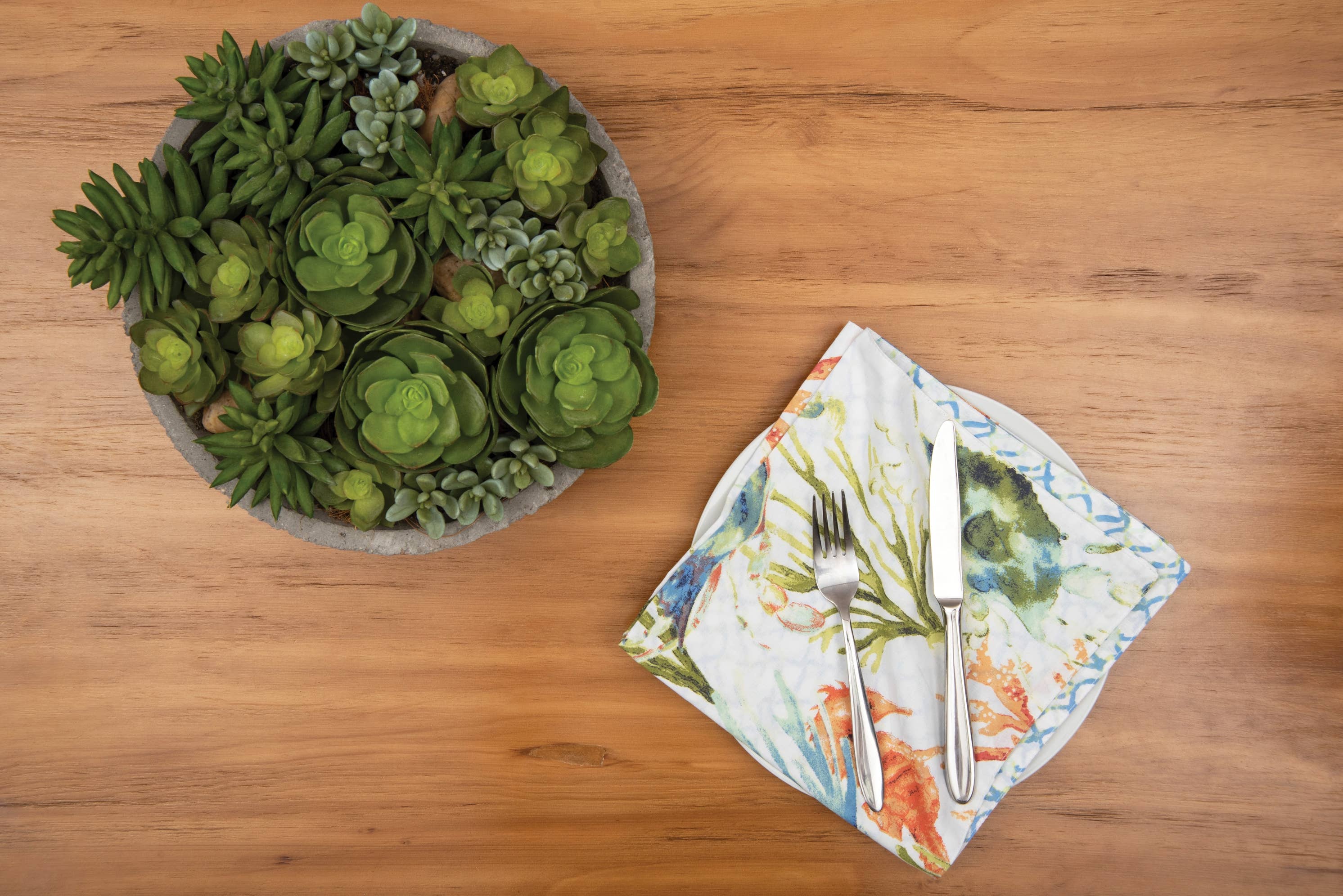 C&F Home - Wholesale Dinner & Cloth Napkin - Marino Reversible Colorful Coastal Napkin1