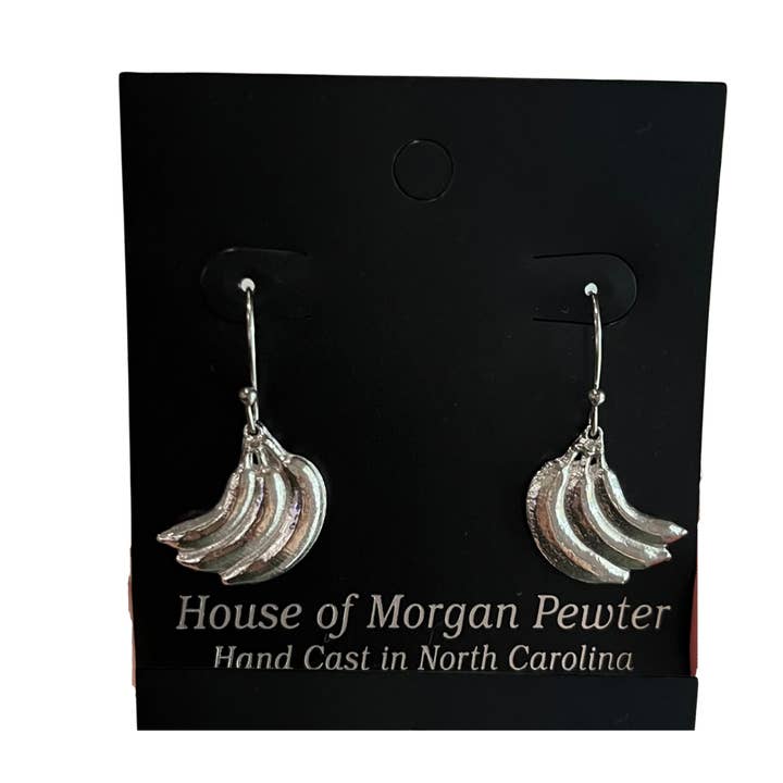 Banana Gifts - Jewelry - Earrings - Christmas Ornament - for wholesale by House of Morgan Pewter