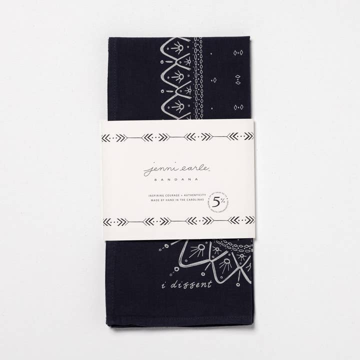 Jenni Earle - Vente Bandana – femme - Bandana Héritage « Je Dissent » – Fabriqué de manière éthique aux États-Unis2