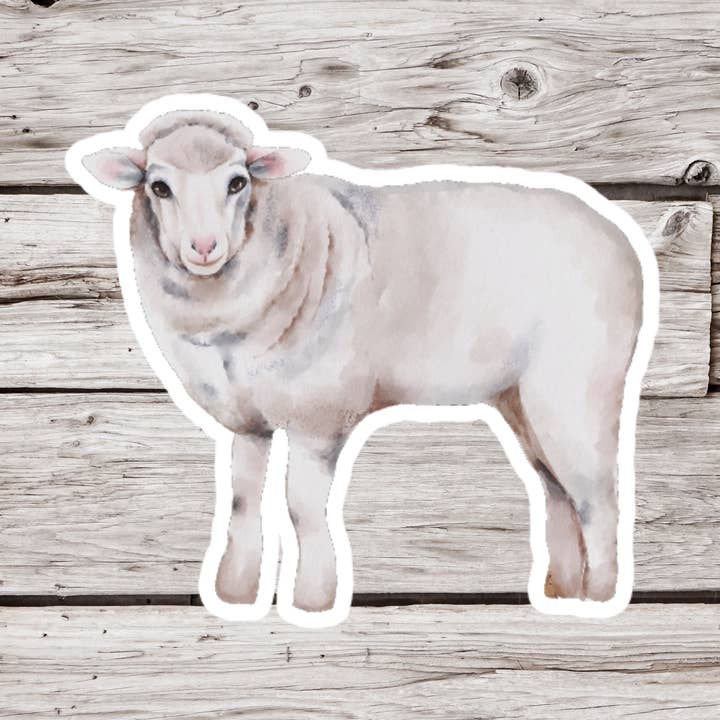 Sheep Sticker, Lamb Sticker, Animal Sticker for wholesale by NatureCuts