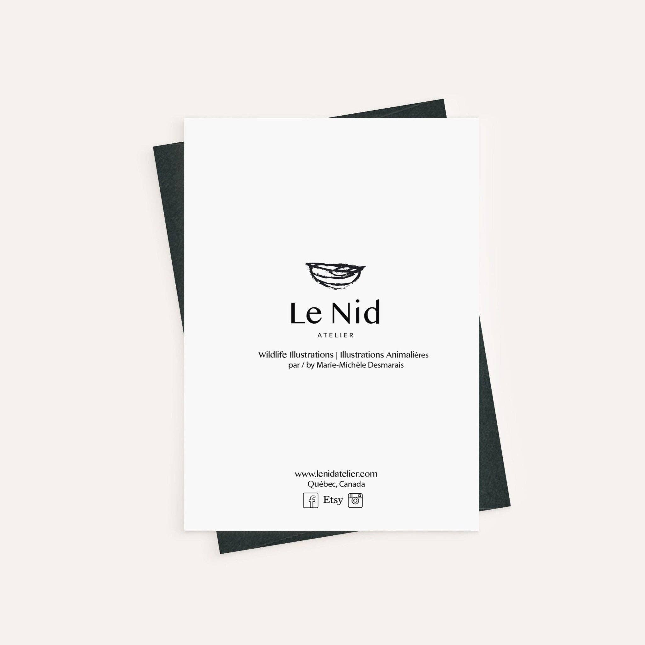 LE NID atelier - Wholesale Everyday Greeting Card - Mama cat with kitten - greeting card1