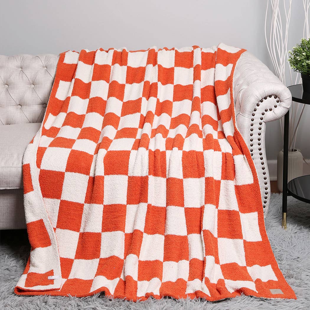 Fashion City - Wholesale Throw Blanket - Checkerboard Patterned Throw Blanket24