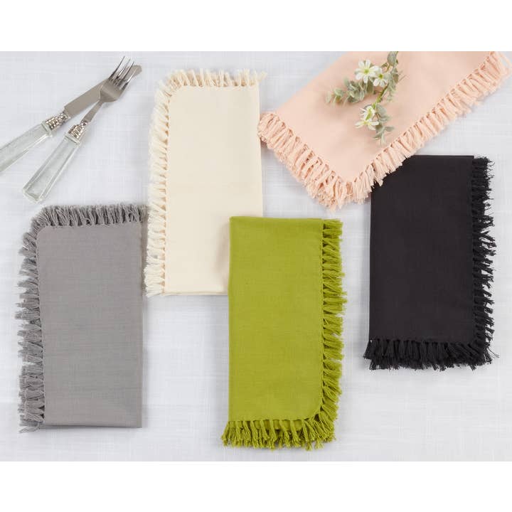 Saro Lifestyle - Wholesale Dinner & Cloth Napkin - Fringed Design Napkin13