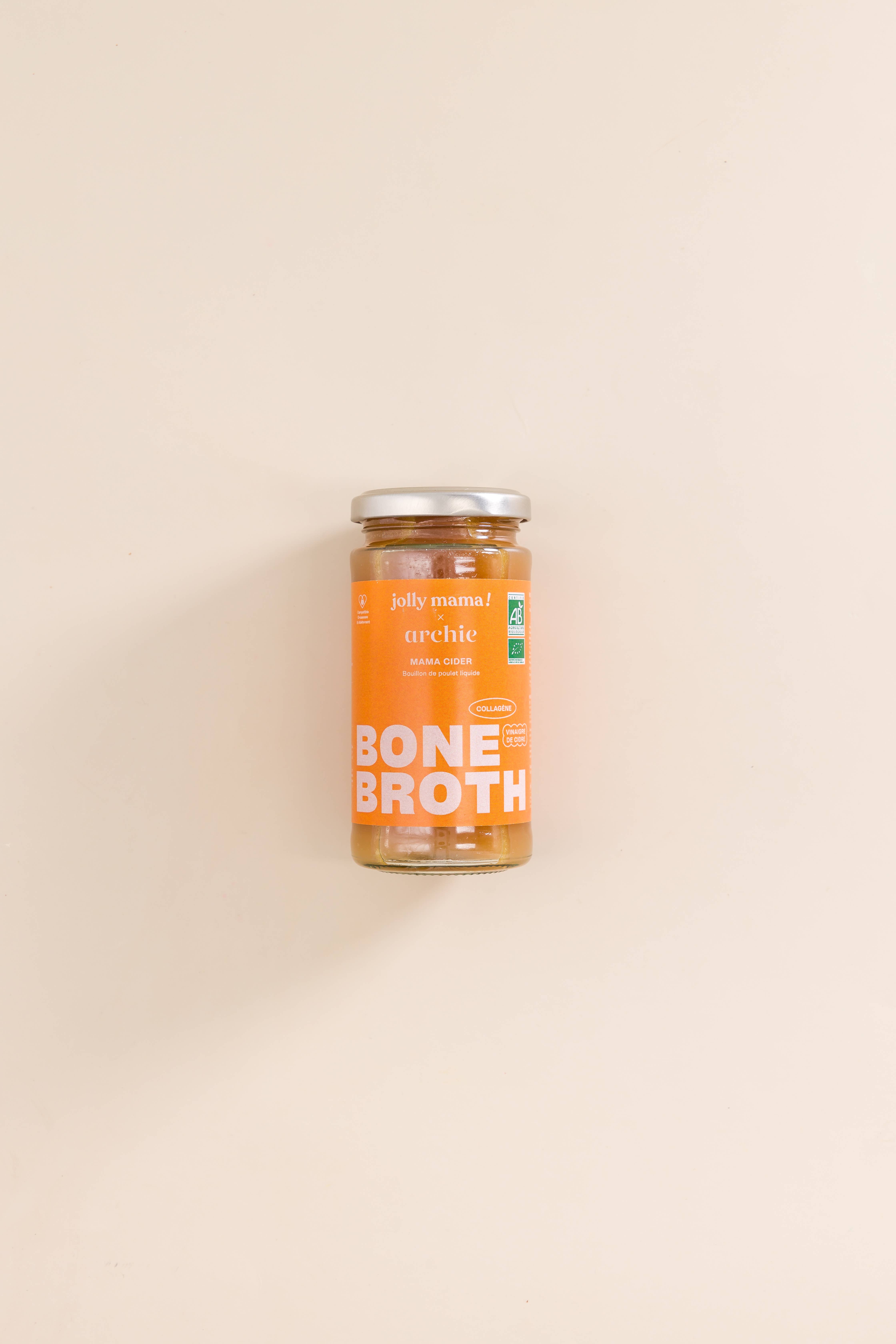 JOLLY MAMA - Wholesale Stock - Mama cider - 6 bouillons de poulet riches en collagène