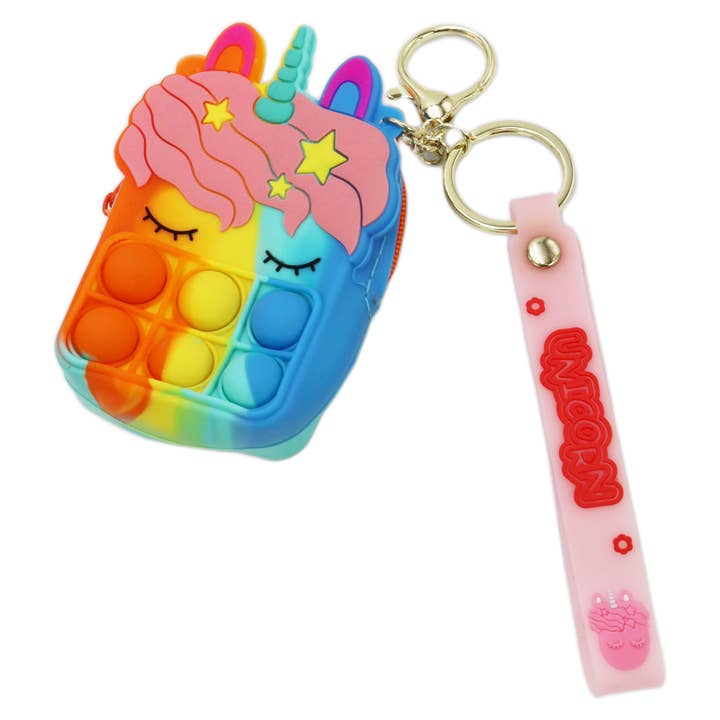 Cap Zone - Wholesale Coin Purse - Kids - Cubic Dreaming Unicorn Bubble Pop Coin Bag4