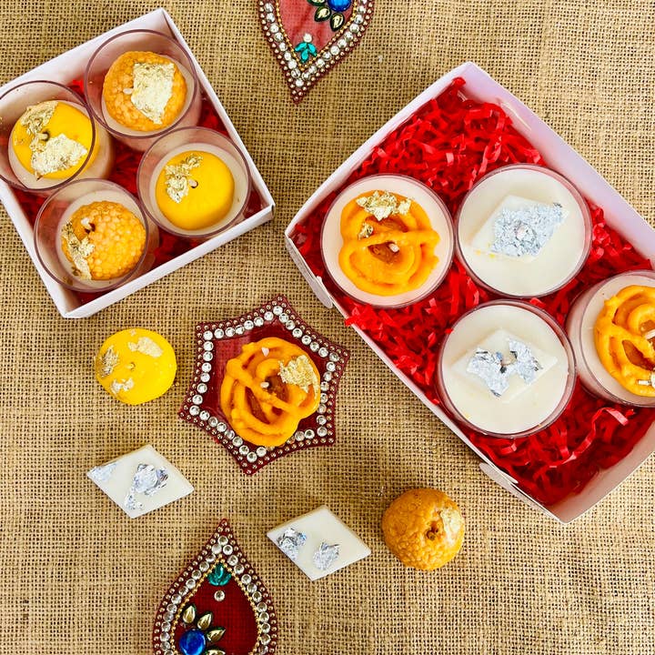 Kourage & co - Wholesale Novelty Candle - Ladoo & Peda Diya Candle11