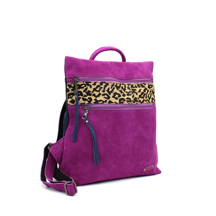 Soruka Barcelona - Vente Sac à dos – femme - Sac à dos Louise en cuir suédé2