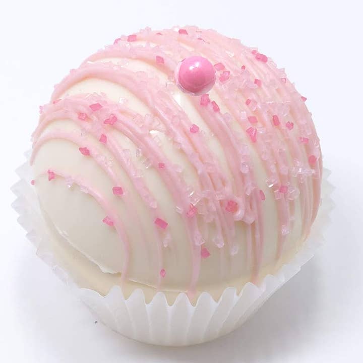Wild Angel Treats, LLC - Wholesale Hot cocoa mix/kit - Baby Shower Pink Large Artisanal Hot Cocoa Bombs3