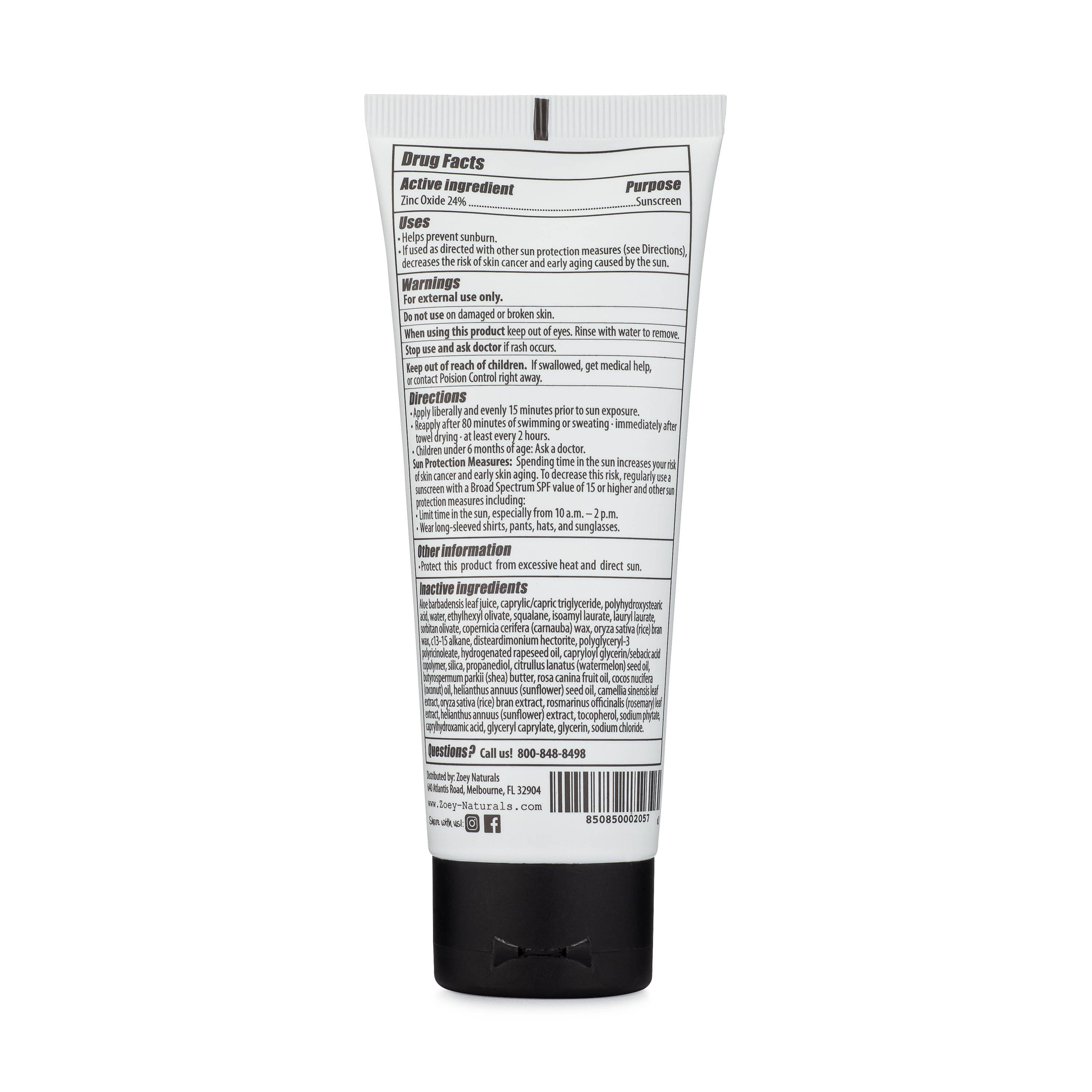 Zoey Naturals - Wholesale Sunscreen - Fragrance Free Broad Spectrum SPF 50+ Mineral Sunscreen7
