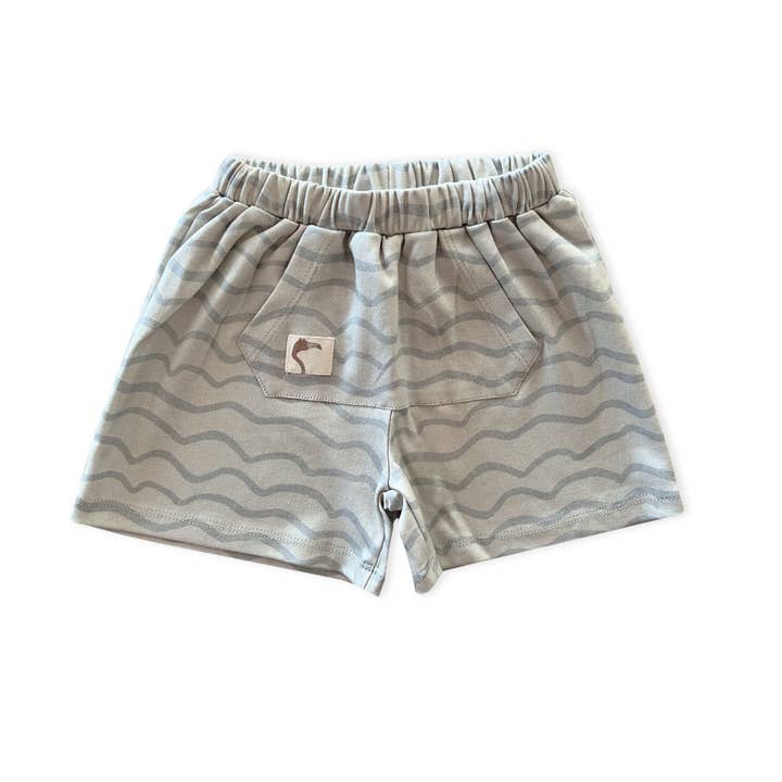 Blue Waves Short for wholesale by AUNTIE ME