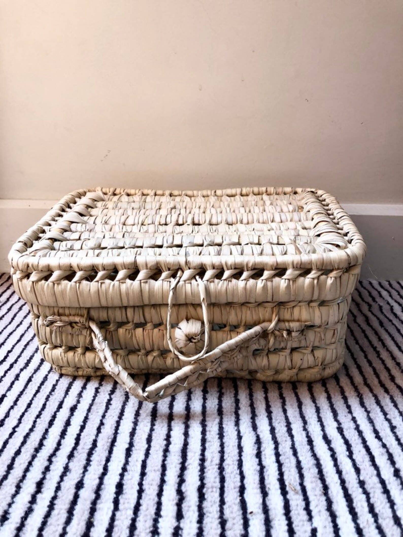 HandHappiness - Venta al por mayor Maleta - Niños - Maletas naturales de hoja de palma en 3 tamaños, incluye maleta para bebé6