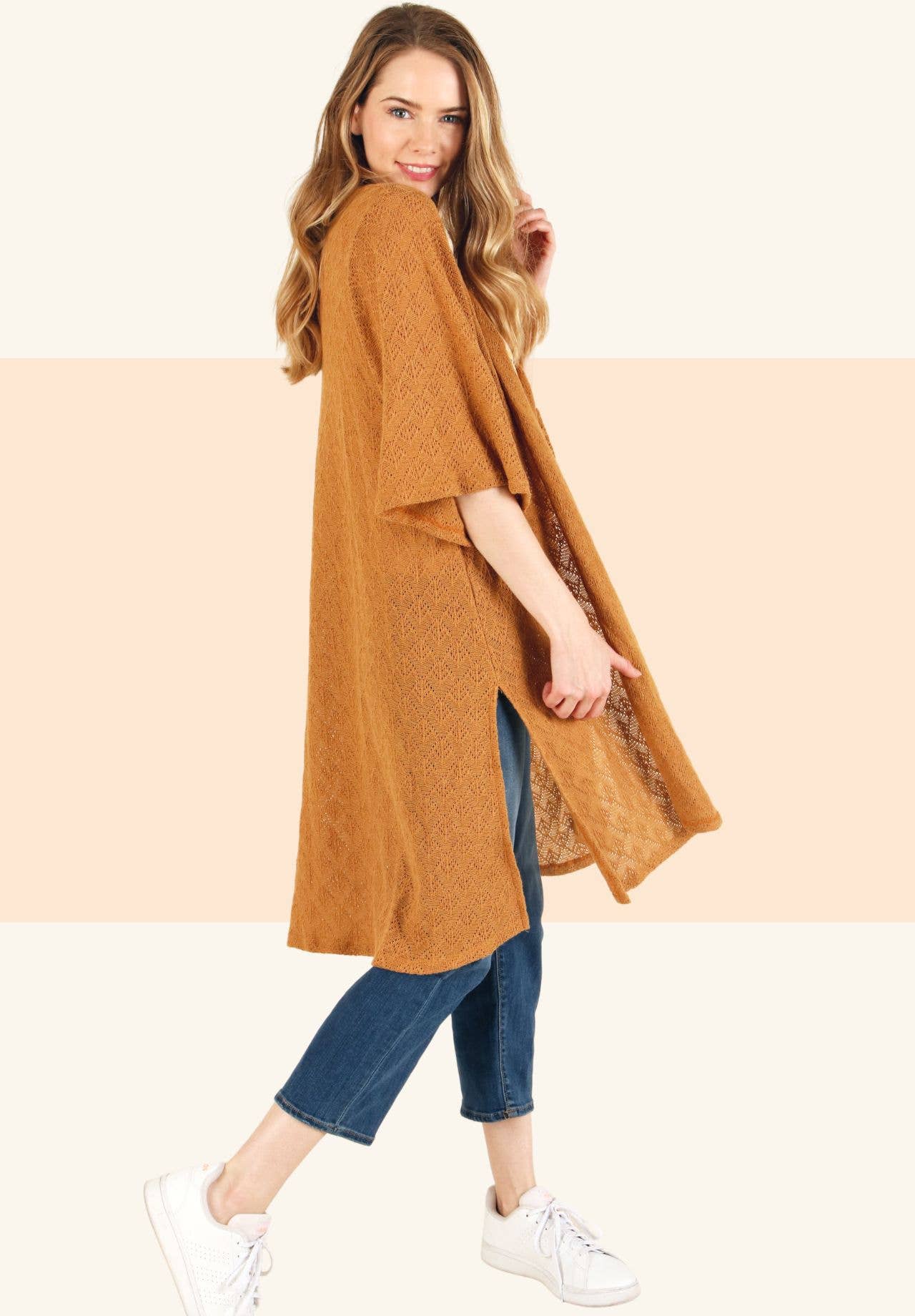 P.S Kate - Wholesale Cardigan - Women's - knitted duster cardigan1