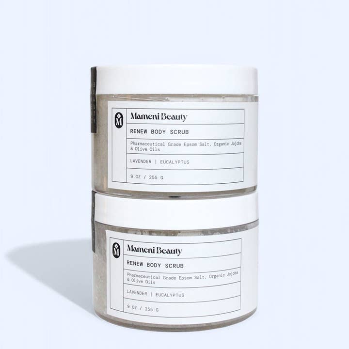 Mameni Beauty - Wholesale Body scrub/exfoliant - Renew Body Scrub - Apothecary Brand5